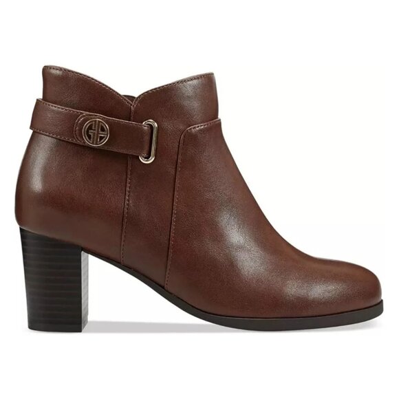 Giani Bernini Artemyss Block Heel Booties Brown Women’s 8 MSRP $99 - Picture 1 of 3